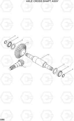 3080 AXLE CROSS SHAFT ASSY H80/LGP, Hyundai