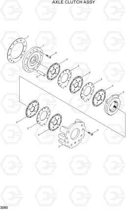 3090 AXLE CLUTCH ASSY H80/LGP, Hyundai