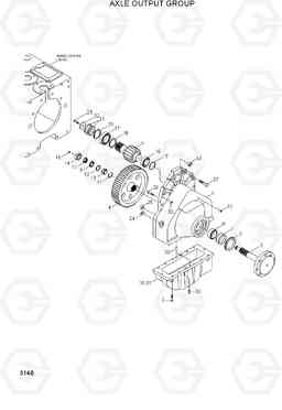 3140 AXLE OUTPUT GROUP H80/LGP, Hyundai