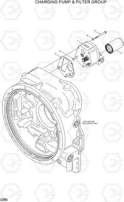 3280 CHARGING PUMP & FILTER GROUP H80/LGP, Hyundai