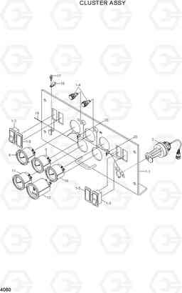 4060 CLUSTER ASSY H80/LGP, Hyundai