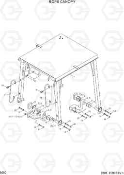 5050 ROPS CANOPY H80/LGP, Hyundai