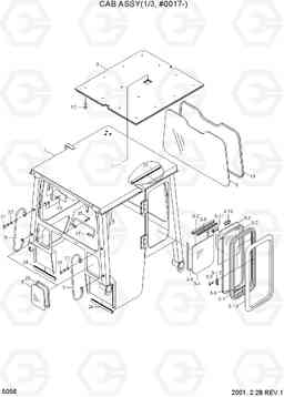 5056 CAB ASSY(1/3, #0017-) H80/LGP, Hyundai
