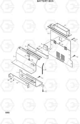 5060 BATTERY BOX H80/LGP, Hyundai