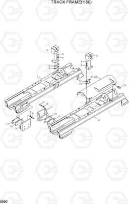 5090 TRACK FRAME(H80) H80/LGP, Hyundai