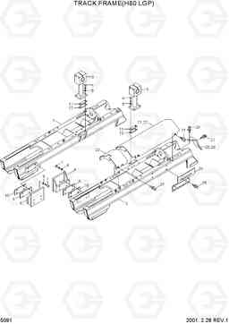 5091 TRACK FRAME(H80 LGP) H80/LGP, Hyundai