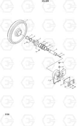 5150 IDLER H80/LGP, Hyundai