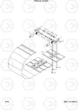 5170 TRACK CHAIN H80/LGP, Hyundai
