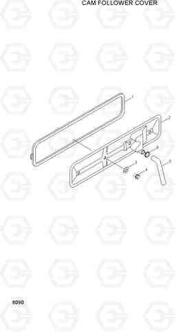 8090 CAM FOLLOWER COVER H80/LGP, Hyundai