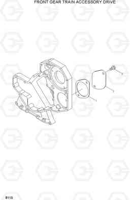 8110 FRONT GEAR TRAIN ACCESSORY DRIVE H80/LGP, Hyundai