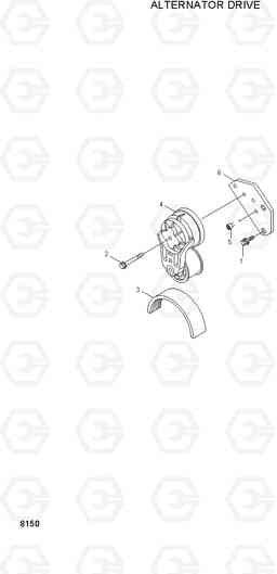 8150 ALTERNATOR DRIVE H80/LGP, Hyundai