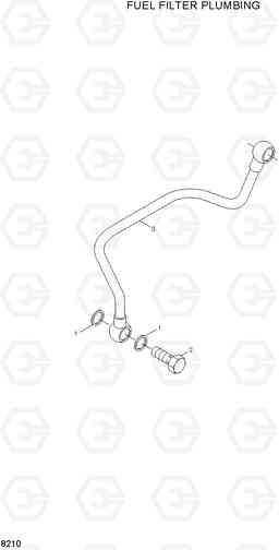 8210 FUEL FILTER PLUMBING H80/LGP, Hyundai