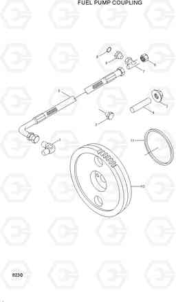 8230 FUEL PUMP COUPLING H80/LGP, Hyundai