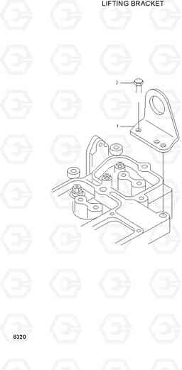 8320 LIFTING BRACKET H80/LGP, Hyundai