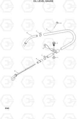 8340 OIL LEVEL GAUGE H80/LGP, Hyundai