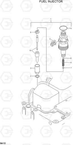 8410 FUEL INJECTOR H80/LGP, Hyundai