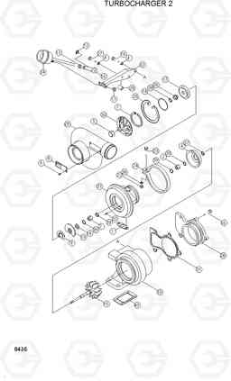 8436 TURBOCHARGER 2 H80/LGP, Hyundai