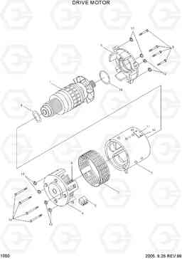 1050 DRIVE MOTOR HBF15/18III, Hyundai