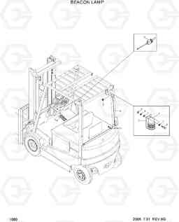 1080 BEACON LAMP HBF15/18III, Hyundai