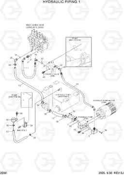 2030 HYDRAULIC PIPING 1 HBF15/18III, Hyundai