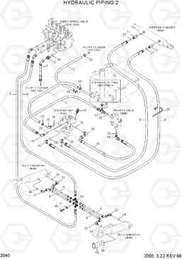 2040 HYDRAULIC PIPING 2 HBF15/18III, Hyundai