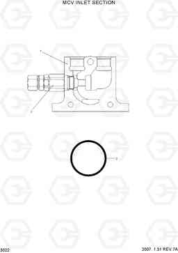 3022 MCV INLET SECTION HBF15/18III, Hyundai