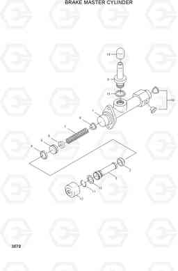 3070 BRAKE MASTER CYLINDER HBF15/18III, Hyundai