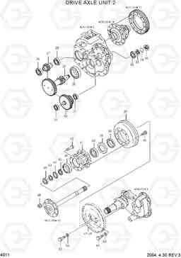 4011 DRIVE AXLE UNIT 2 HBF15/18III, Hyundai