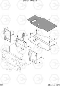 6020 OUTER PANEL 1 HBF15/18III, Hyundai