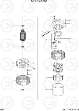 1060 DRIVE MOTOR HBF15(E), Hyundai