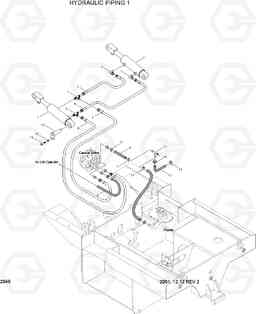 2040 HYDRAULIC PIPING 1 HBF15(E), Hyundai