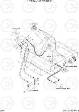 2050 HYDRAULIC PIPING 2 HBF15(E), Hyundai