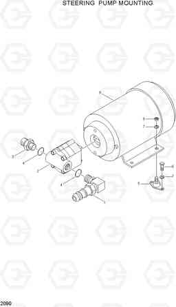 2090 STEERING PUMP MOUNTING HBF15(E), Hyundai