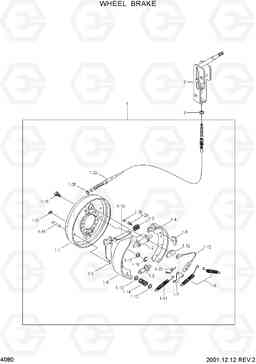 4080 WHEEL BRAKE HBF15(E), Hyundai