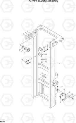 6030 OUTER MAST(3 STAGE) HBF15(E), Hyundai