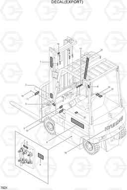 7021 DECAL(EXPORT) HBF15(E), Hyundai