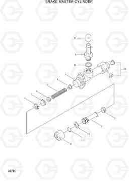 3070 BRAKE MASTER CYLINDER HBF15/18T, Hyundai