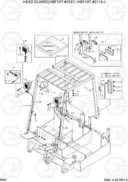6041 HEAD GUARD(HBF15T:#2087-,HBF18T:#2114-) HBF15/18T, Hyundai