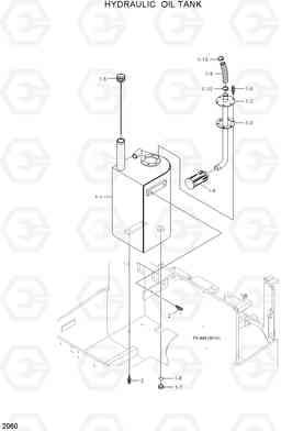 2060 HYDRAULIC OIL TANK HBF15/18T-5, Hyundai