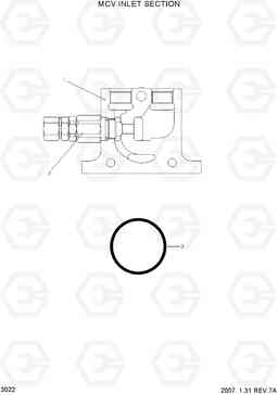 3022 MCV INLET SECTION HBF15/18T-5, Hyundai