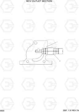 3023 MCV OUTLET SECTION HBF15/18T-5, Hyundai