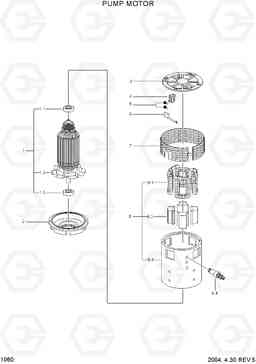 1060 PUMP MOTOR HBF20/25II, Hyundai