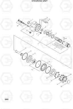 3040 STEERING UNIT HBF20/25II, Hyundai