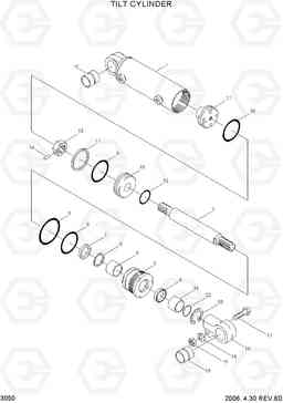 3050 TILT CYLINDER HBF20/25II, Hyundai