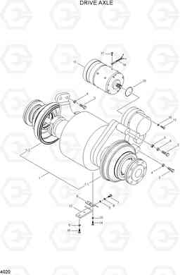 4020 DRIVE AXLE HBF20/25II, Hyundai