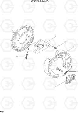 5060 WHEEL BRAKE HBF20/25II, Hyundai