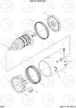 1050 DRIVE MOTOR HBF20/25/30/32-7, Hyundai
