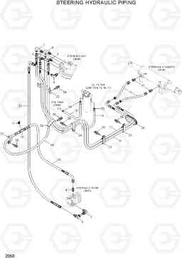 2050 STEERING HYDRAULIC PIPING HBF20/25/30/32-7, Hyundai