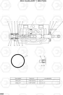3050 MCV AUXILIARY1 SECTION HBF20/25/30/32-7, Hyundai