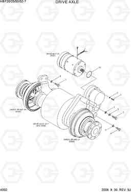 4050 DRIVE AXLE MOUNTING HBF20/25/30/32-7, Hyundai